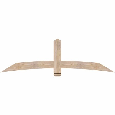 Ekena Millwork Bellingham Smooth Timber Gable Bracket, Douglas Fir, 84"W x 24"H x 1 1/2"D x 5 1/2"F, 7/12 Pitch GBW084X24X0206BEL00SDF